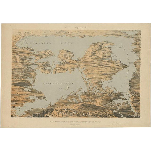 Map of the Sea of Azov and the Crimean Peninsula by Veith, 1855 For Sale - Image 5 of 5