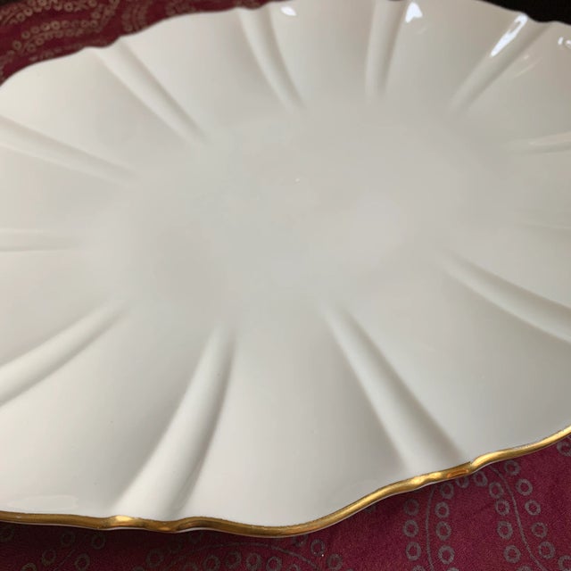 Vintage Lenox Symphony Large Gold Trimmed Platter For Sale - Image 11 of 13