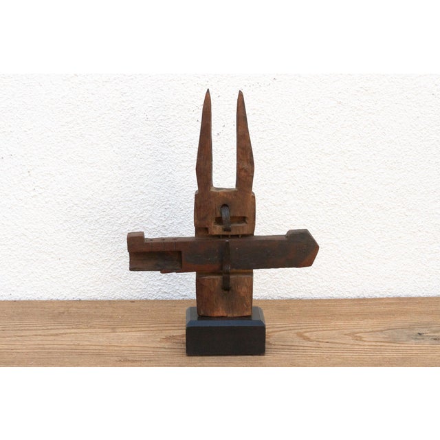 Tribal Dogon Door Lock With Twin Spires For Sale In Los Angeles - Image 6 of 7