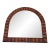 1990s Arched DemiLune Faux Bamboo Mirror For Sale