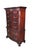 English 1990s Thomasville 18th Century Collection Flame Mahogany Bow Front Tallboy Highboy Chest Dresser For Sale - Image 3 of 13