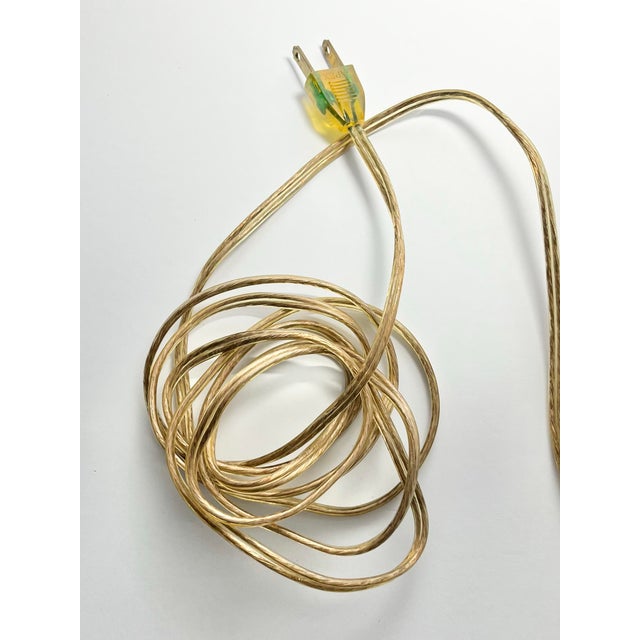 1960s Matson Ormolu Gold “Dogwood Flower & Bird” Electric Desk Clock For Sale - Image 11 of 12