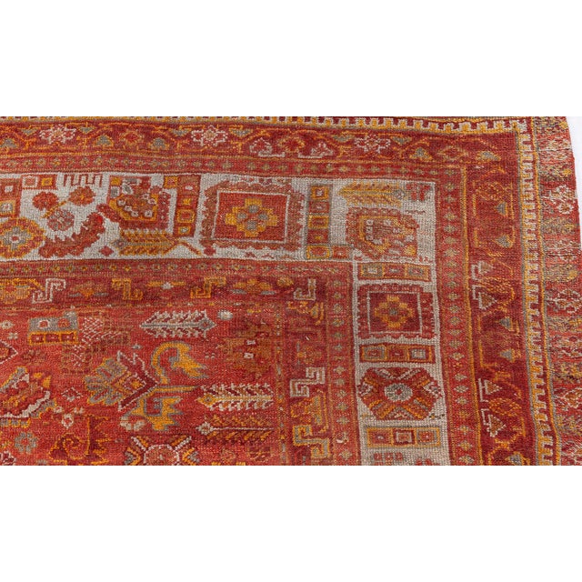 Early 20th Century Antique Turkish Oushak Rug For Sale - Image 5 of 8
