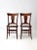 This is a pair of antique Murphy Chair Company chairs. The wooden dining chairs feature "fiddle" shaped back splats with...