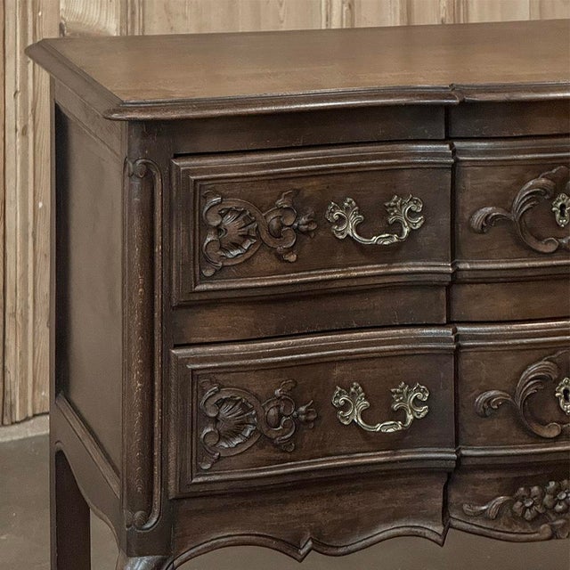 Country French Louis XV Walnut Commode For Sale In Dallas - Image 6 of 17