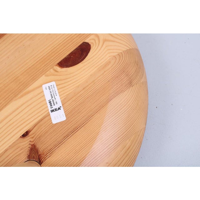 Pine Wood Karljohan Stool by Christian Hallerod for Ikea, 1990s For Sale - Image 12 of 15