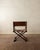 Italian Modern Directors Chair in Wood & Leather, 1980s For Sale - Image 4 of 18