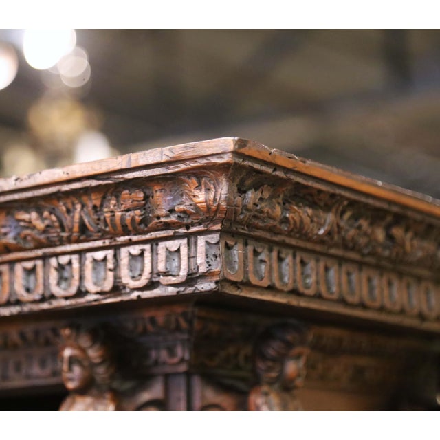 18th C. Italian Renaissance Walnut "Studiolo" Cabinet With 38 Drawers & Secrets For Sale - Image 4 of 18