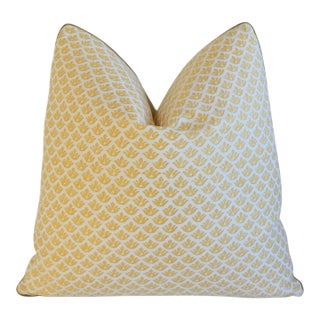 Italian Mariano Fortuny Canestrelli Shell Feather/Down Pillow For Sale