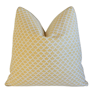 Italian Mariano Fortuny Canestrelli Shell Feather/Down Pillow