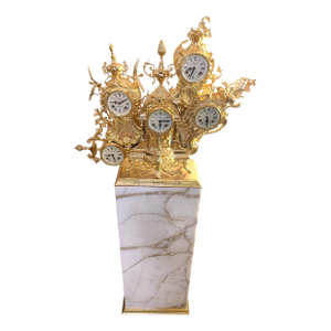 Marble Grandfather Clock by João Bessa From Bessa Art & Design