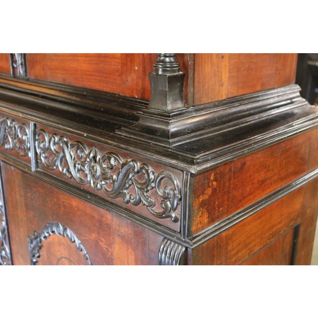 Satin Wood and Ebony Wood Cupboard For Sale - Image 10 of 12