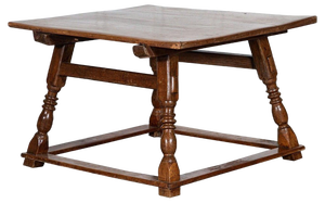 18th Century English Vernacular Oak Work Table, 1780s