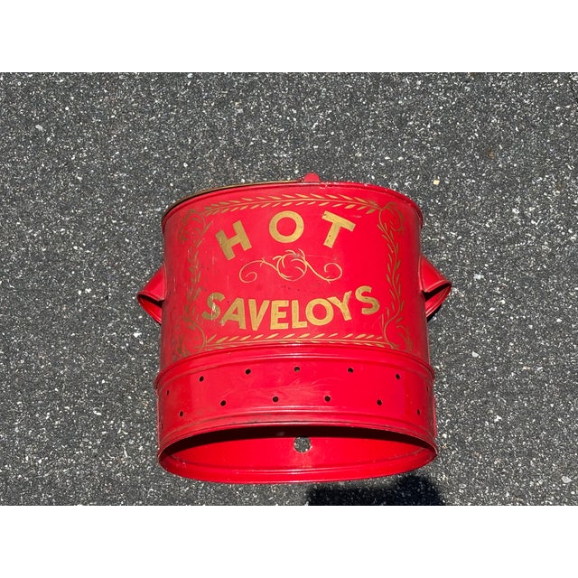 20th C. Hot Saveloys - Mid Century Original Paint on Metal Carnival / Street Food Dispenser For Sale - Image 10 of 12