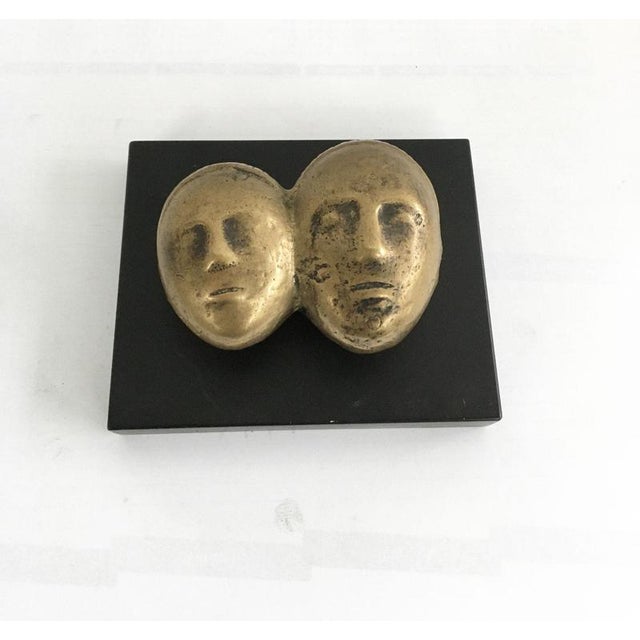 Vintage Italian Bronze Abstract Sculpture by Eli Riva, 1970 For Sale - Image 13 of 18