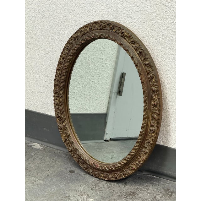 19th Century Rustic Swiss Oblong Wall Mirror For Sale - Image 5 of 12