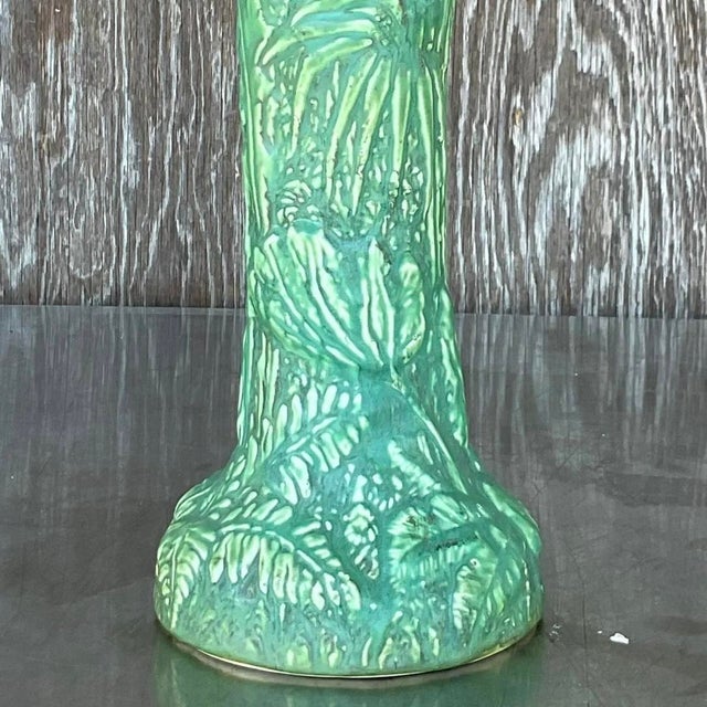 Vintage Boho Weller Pottery Tall Vase For Sale - Image 11 of 12