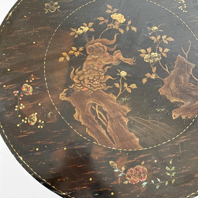 1930s Art Deco Italian Dining Table in Black Wood, 1930s For Sale - Image 5 of 17