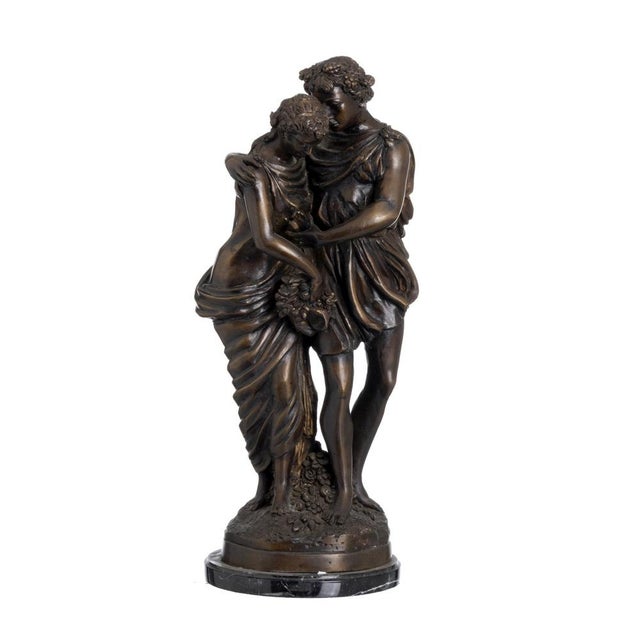 Brown Mathurin Moreau, Figurative Composition, Bronze For Sale - Image 8 of 8