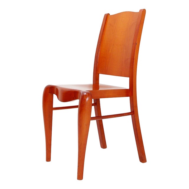 Vintage Wooden Chair by Philippe Starck for Dryade, Italy, 1990s For Sale
