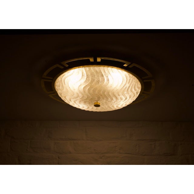 Large Wall Light Sun in Brass and Murano, 1970s For Sale - Image 4 of 13