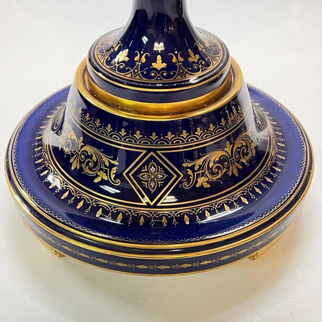 Large 19th Century Royal Vienna Porcelain Handled Vases - A Pair For Sale - Image 12 of 12