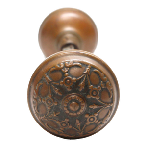 Antique Brass Clifton Five Fold Reading Entry Door Knobs