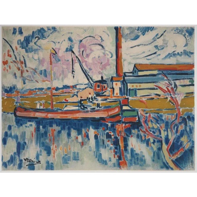 Maurice De Lvaminck, The Seine towards Chatou, Lithograph For Sale - Image 3 of 5