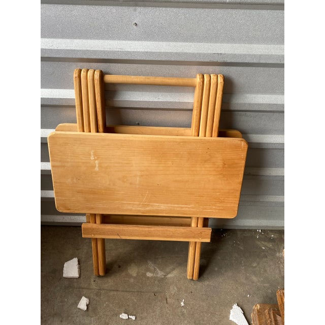 Unusual Folding Table Mahjong Oak Vintage 24 X 22” X 28.5”. Great table for traveling, tailgating. Or crafting. Sturdy and...