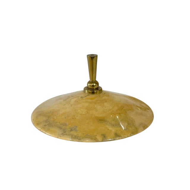 Vintage 1960’s French Marble Lamp in the Style of Gio Ponti For Sale - Image 11 of 18