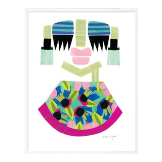 Clara by Melvin G in White Frame, Large Art Print For Sale