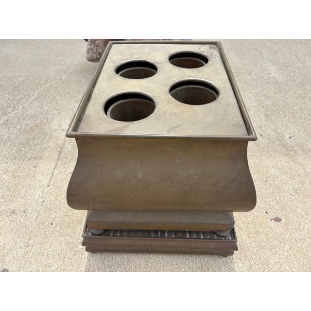 1960s 1960s French Brass Multi Bottle Wine Chiller For Sale - Image 5 of 12