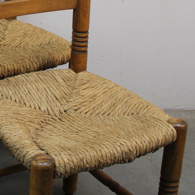 Brutalist Chairs from Charles Dudouyt, 1950s, Set of 4, in Good conditions. Designed 1950 to 1959 This piece is attributed...