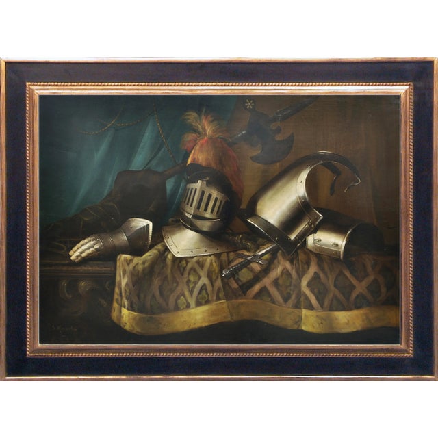 2000 - 2009 Maximilian Ciccone, Italian Still Life with Armature, 2008, Oil on Canvas, Framed For Sale - Image 5 of 5