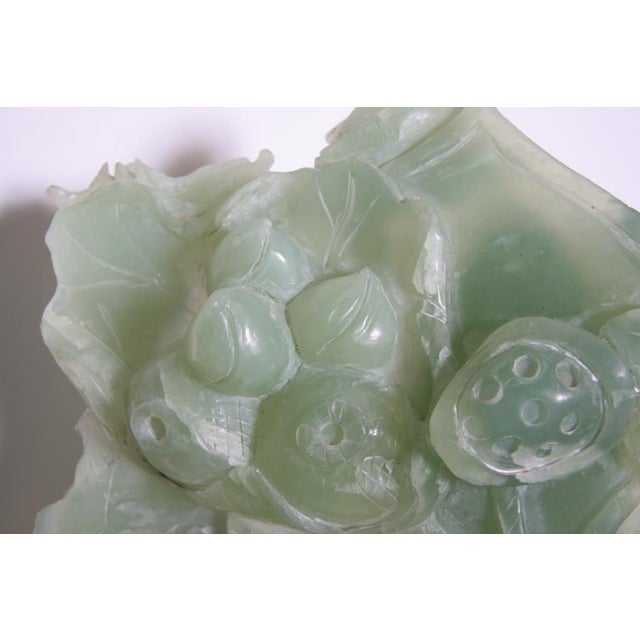 Late 20th Century Woman and Two Children Jade Sculpture, Unknown For Sale - Image 5 of 7