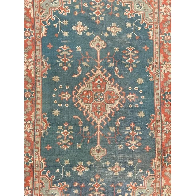 Antique European Oushak Hand Knotted Rug, 1890s For Sale - Image 6 of 10