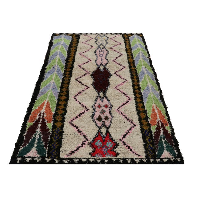 Moroccan Vintage Moroccan Rug With Polychromatic Geometric Patterns, From Rug & Kilim For Sale - Image 3 of 7