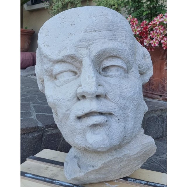 Head of Philosopher, 1920, Stone For Sale - Image 4 of 12