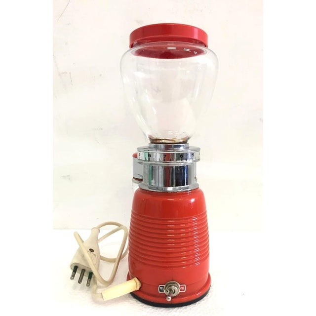 1970s Coffee Grinder, Quik Mill model, produced by Ombre Italia, in perfect working order (220 volts), glass container,...