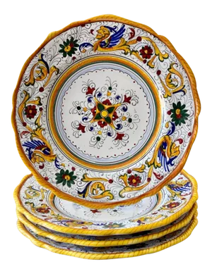 Raffaellesco Salad Plate, Full Design - Set of 4