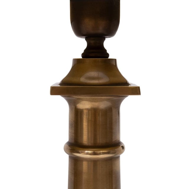 1960s Doric Column Table Lamps in Bronze, France, 1960s, Set of 2 For Sale - Image 5 of 11