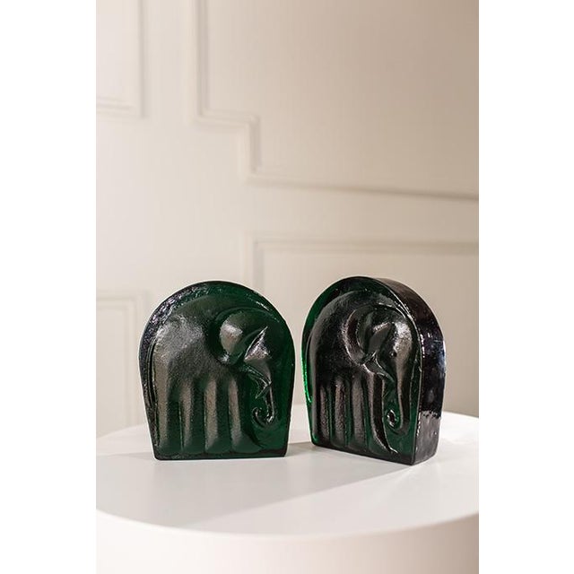 1960's Joel Myers for Blenko Bookends - Set of Two For Sale - Image 10 of 11
