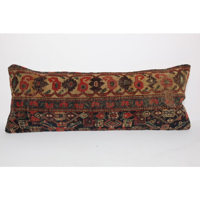 Ink Blue Antique Tribal Rug Pillow Cover -16'' X 41'' For Sale - Image 8 of 12