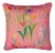 22" Paule Marrot Guermantes Pillow in Pink For Sale
