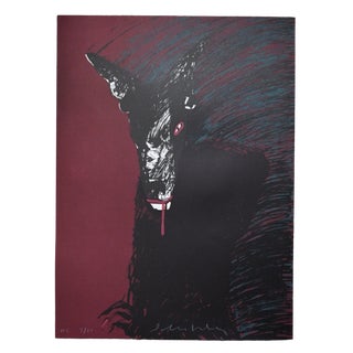 Fritz Scholder "Portrait of a Werewolf" Lithograph, 1982, Signed Hors Commerce Edition For Sale