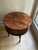 1990s Theodore Alexander Hand-Carved Vintage Wooden Drum Book Table For Sale - Image 5 of 14