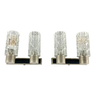 Vintage Double Wall Sconces by Hillebrand for Hillebrand Lighting, Germany, 1970, Set of 2 For Sale