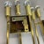 Italian Brass Theatre Wall Light Sconces in the style of Gio Ponti, Stilnovo, Italy, 1970s, Set of 2 For Sale - Image 15 of 18