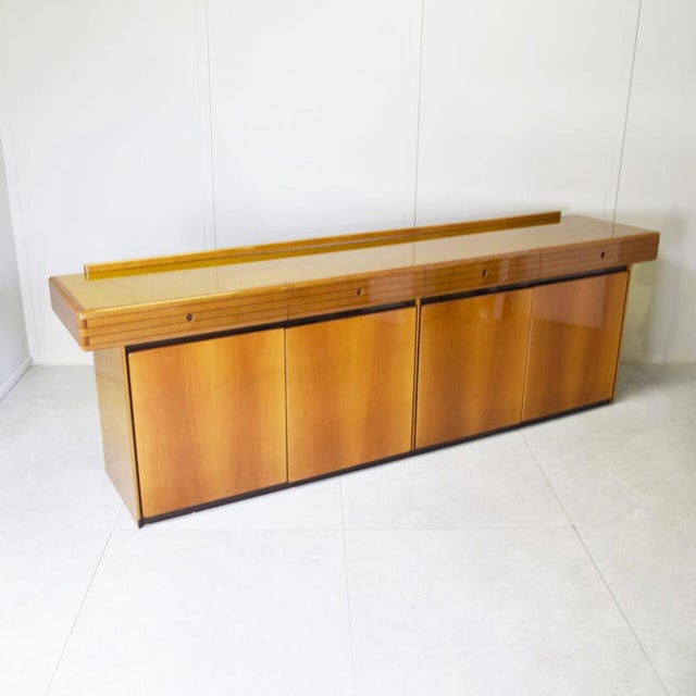 Mid-Century Modern Vintage Sideboard attributed to Maxalto, 1970s For Sale - Image 3 of 11