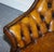 Brown Hand-Dyed Leather Chesterfield Armchairs with Pleated Front, Set of 2 For Sale - Image 9 of 14